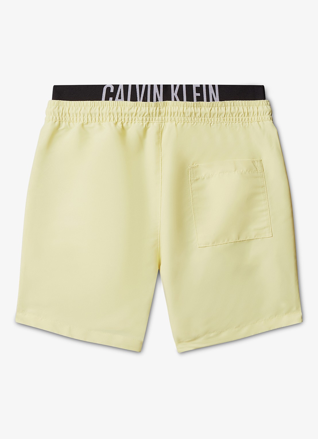 Calvin Klein Zwemshorts met logoband - achterkant 2 lichtgeel