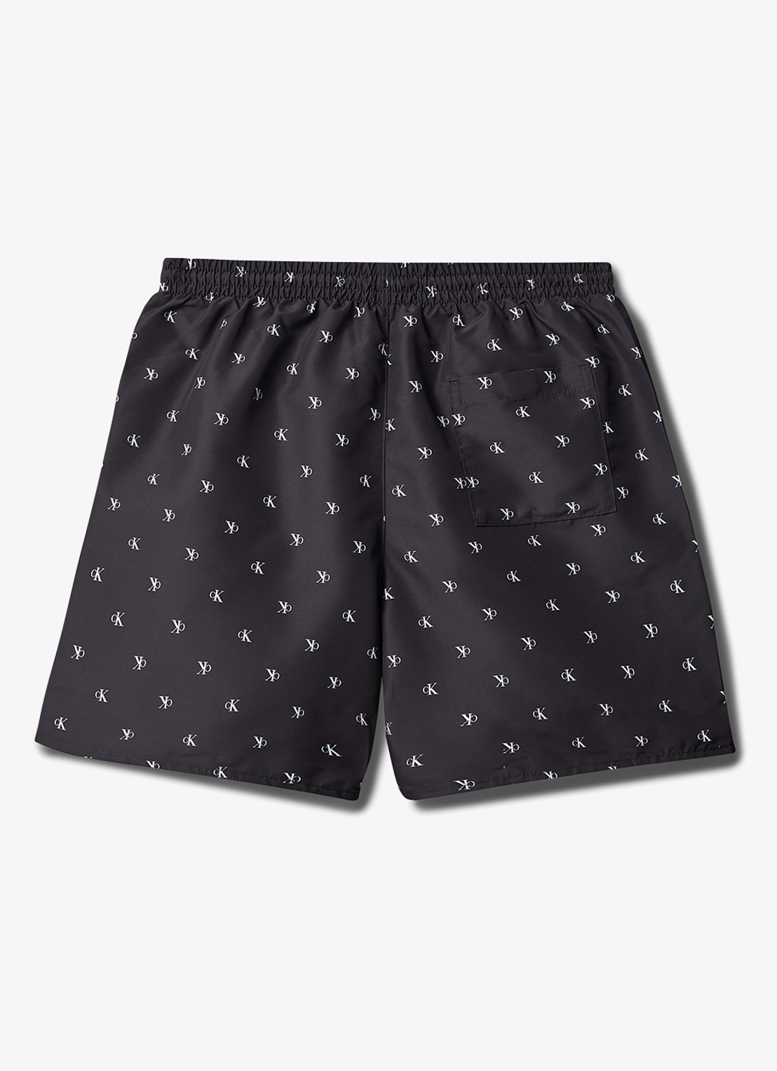 Calvin Klein Zwemshorts met logoprint - achterkant zwart