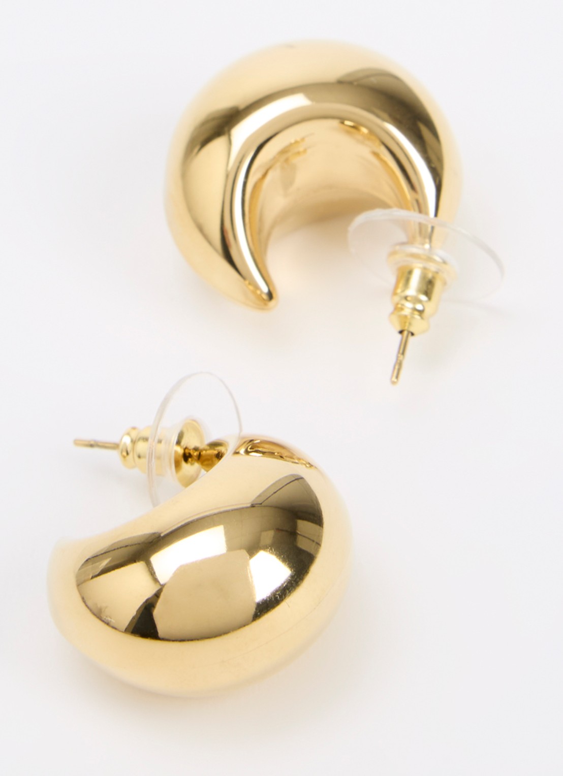 Camps & Camps Plain oorringen verguld - detail 3 goud