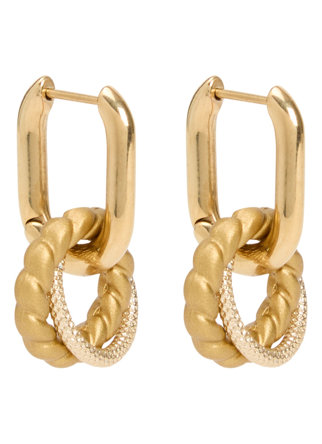 Camps & Camps The Halo Hoops oorringen verguld - voorkant goud