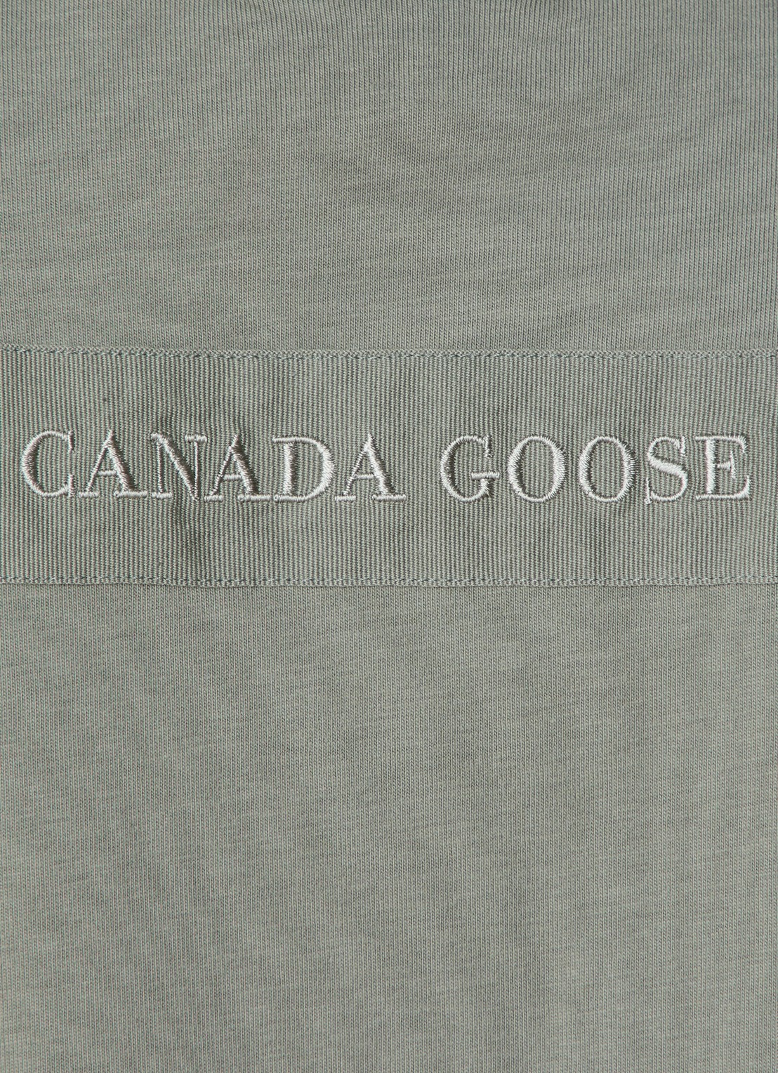 Canada Goose Addison T-shirt met logoborduring • Olijfgroen • de Bijenkorf
