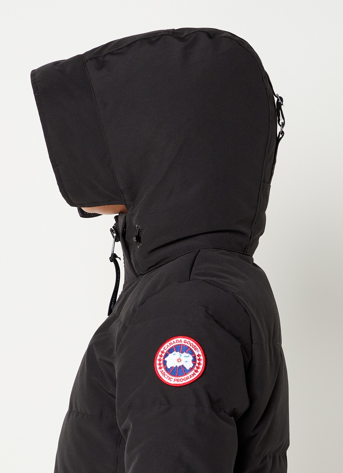 Canada Goose Chelsea gewatteerde jas met donsvulling - detail 2 zwart
