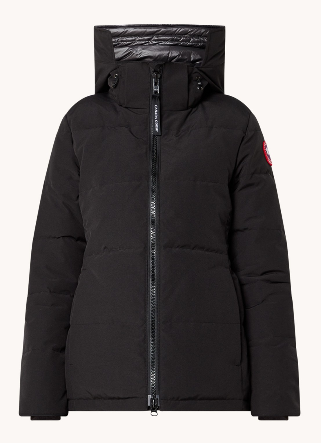 Canada Goose Chelsea gewatteerde jas met donsvulling - voorkant 5 zwart