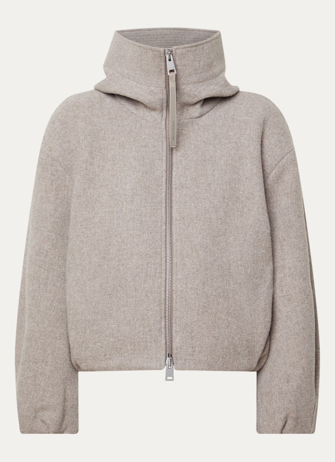 Canada Goose Chilliwack gewatteerd bomberjack in wolblend met steekzakken - voorkant 4 taupe
