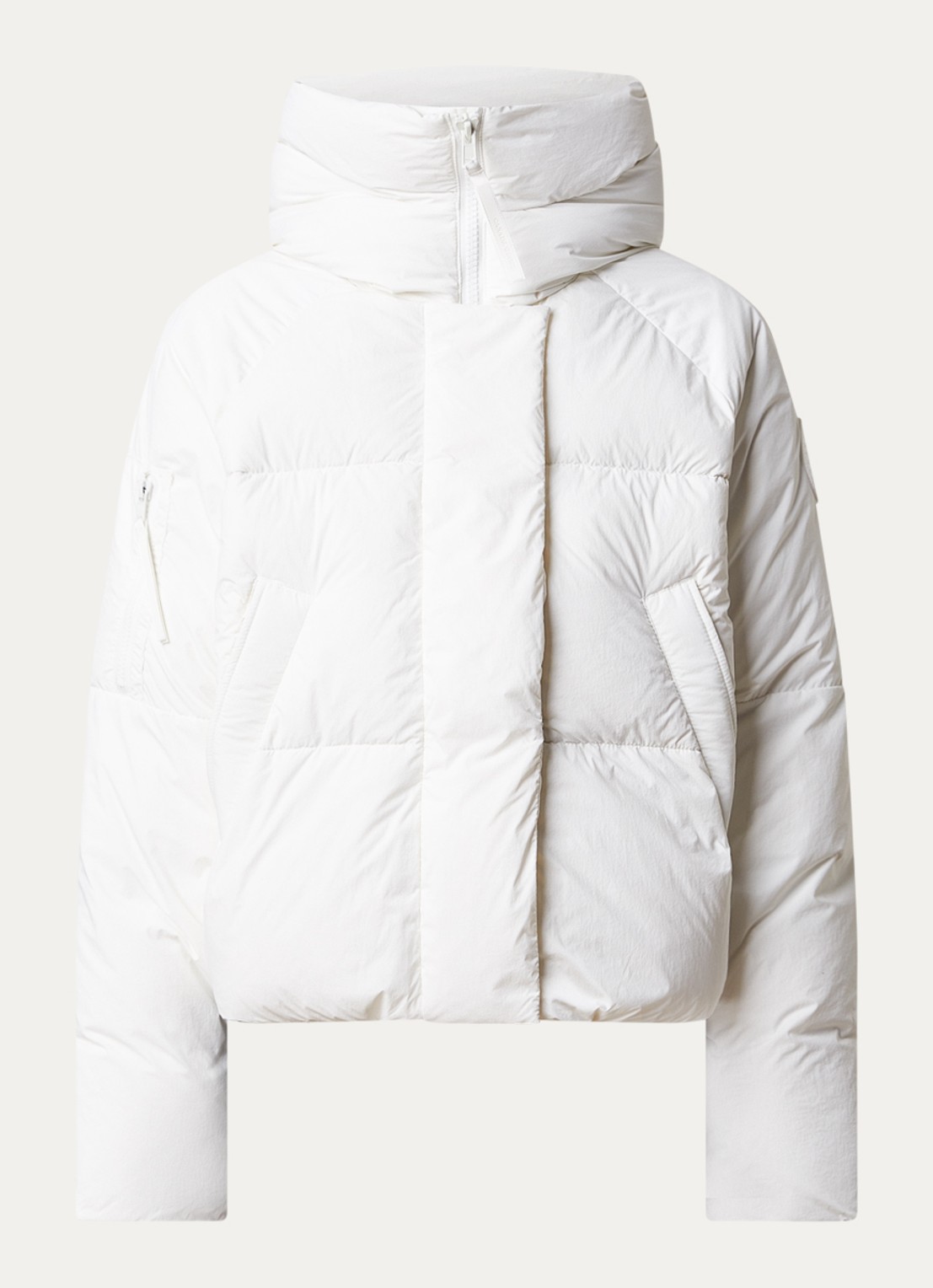 Canada Goose Chilliwack puffer jack met donsvulling en capuchon - voorkant 2 wit