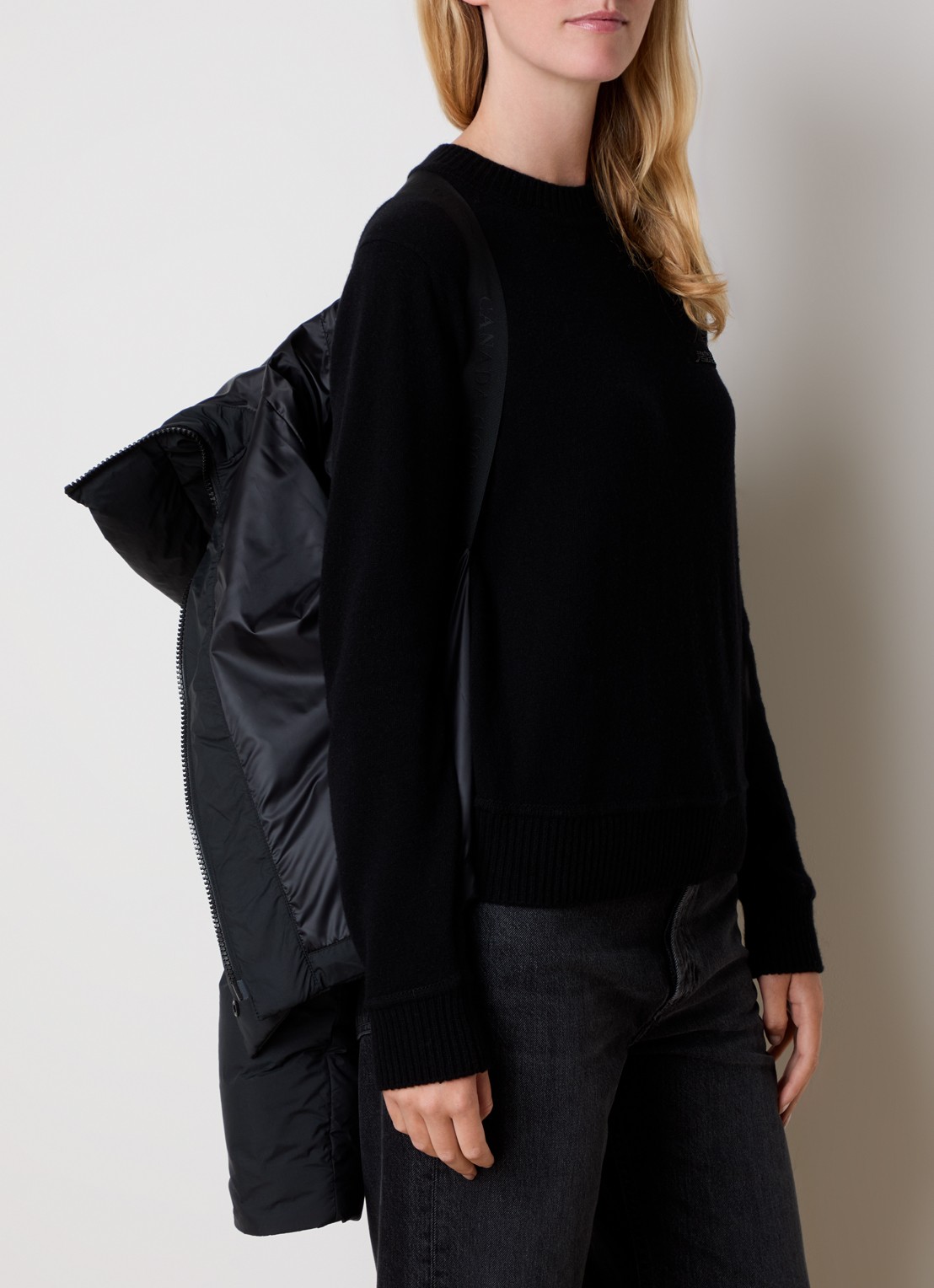 Canada Goose Chilliwack puffer jack met donsvulling en capuchon - detail 6 zwart