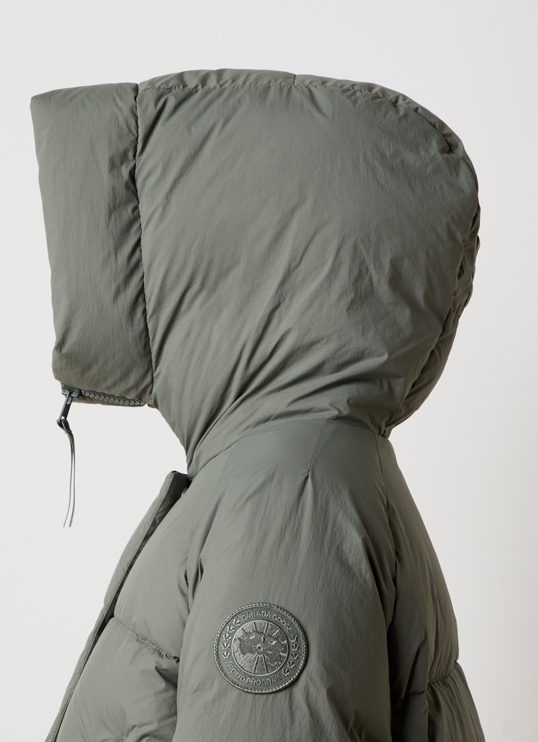 Canada Goose Chilliwack puffer jack met donsvulling en capuchon - detail 2 olijfgroen