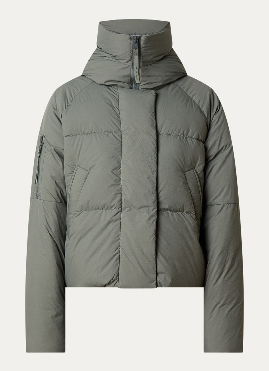 Canada Goose Chilliwack puffer jack met donsvulling en capuchon - voorkant 5 olijfgroen