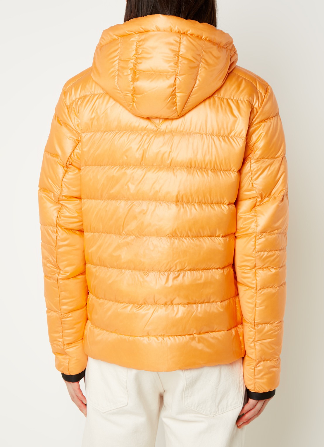 Canada Goose Crofton gewatteerd jack met capuchon en donsvulling - achterkant oranje