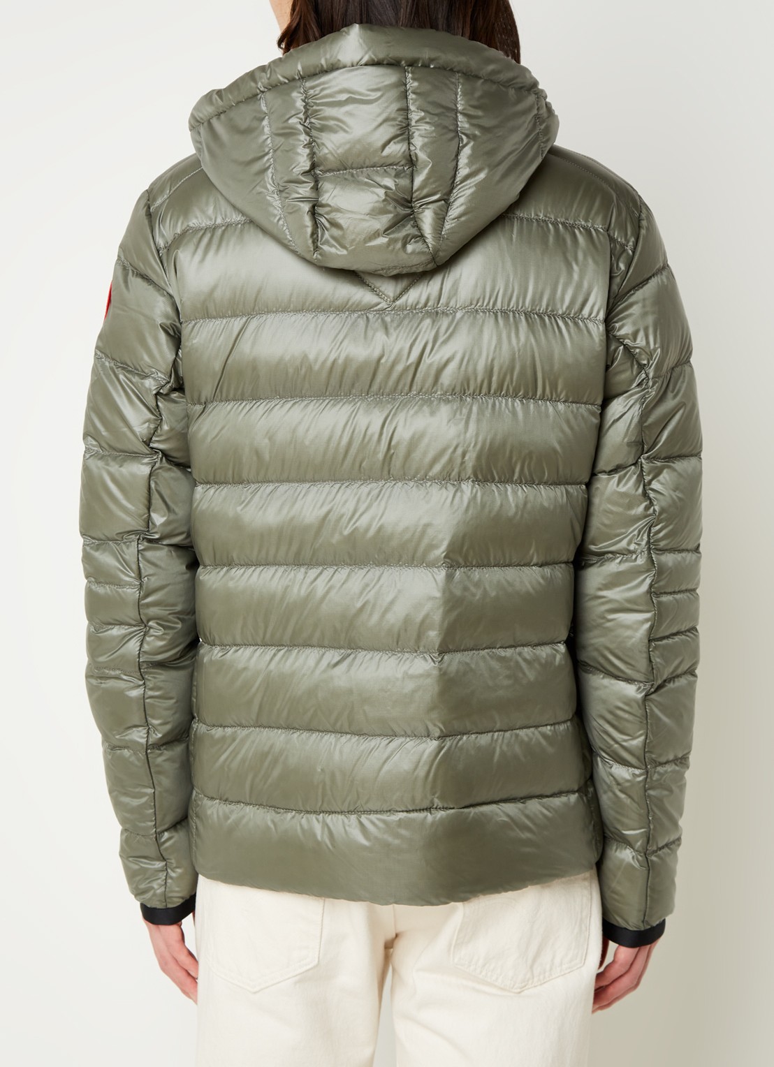 Canada Goose Crofton gewatteerd jack met capuchon en donsvulling - achterkant 3 bronsgroen