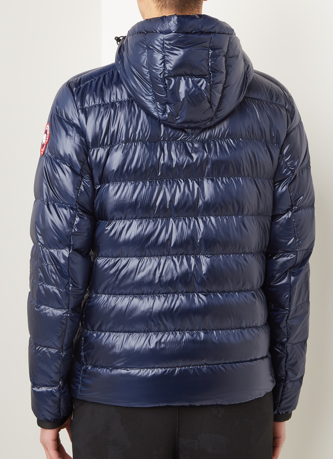 Canada Goose Crofton gewatteerd jack met capuchon en donsvulling - achterkant 3 blauw