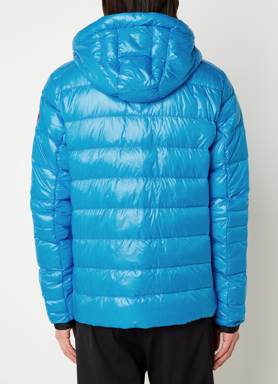 Canada Goose Crofton gewatteerd jack met capuchon en donsvulling - achterkant blauw