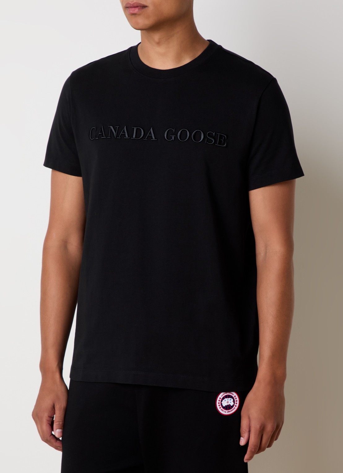 Canada Goose Emersen T-shirt met logoborduring - detail 4 zwart