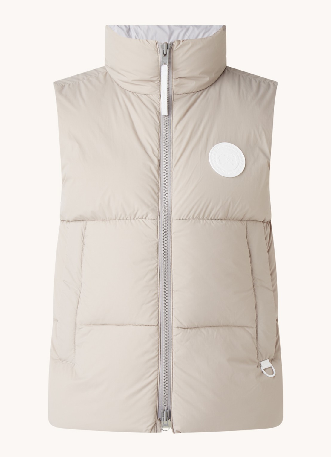 Canada Goose Everett gewatteerde bodywarmer met donsvulling - voorkant 2 beige