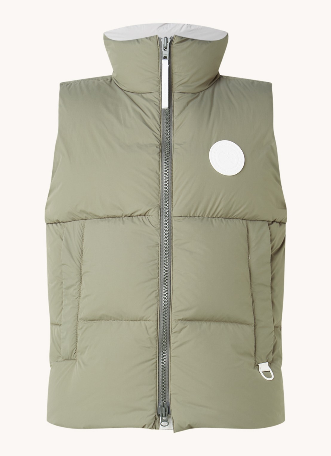 Canada Goose Everett gewatteerde bodywarmer met donsvulling - voorkant bronsgroen