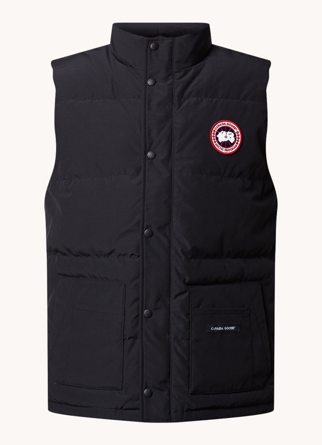 Canada Goose Freestyle gewatteerde bodywarmer met donsvulling en steekzakken - voorkant 4 zwart