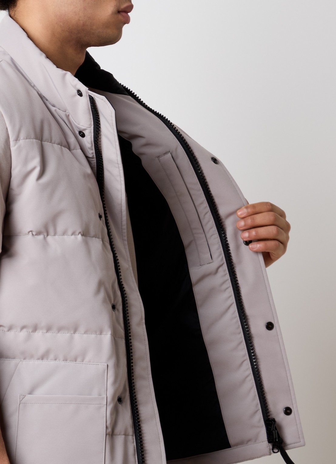 Canada Goose Freestyle gewatteerde bodywarmer met donsvulling en steekzakken - detail 5 donkerbeige