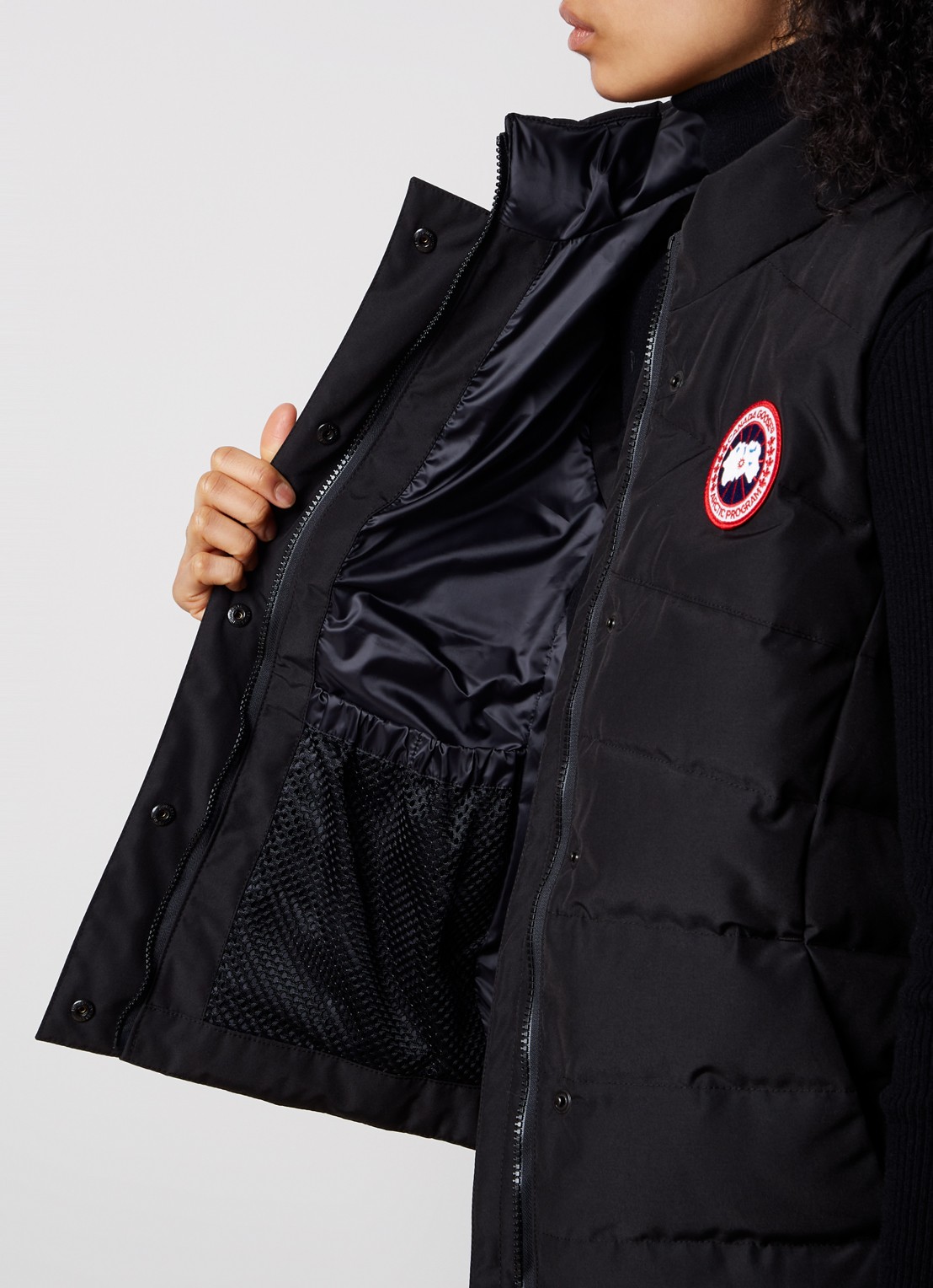 Canada Goose Freestyle gewatteerde bodywarmer met donsvulling en steekzakken - detail 3 zwart