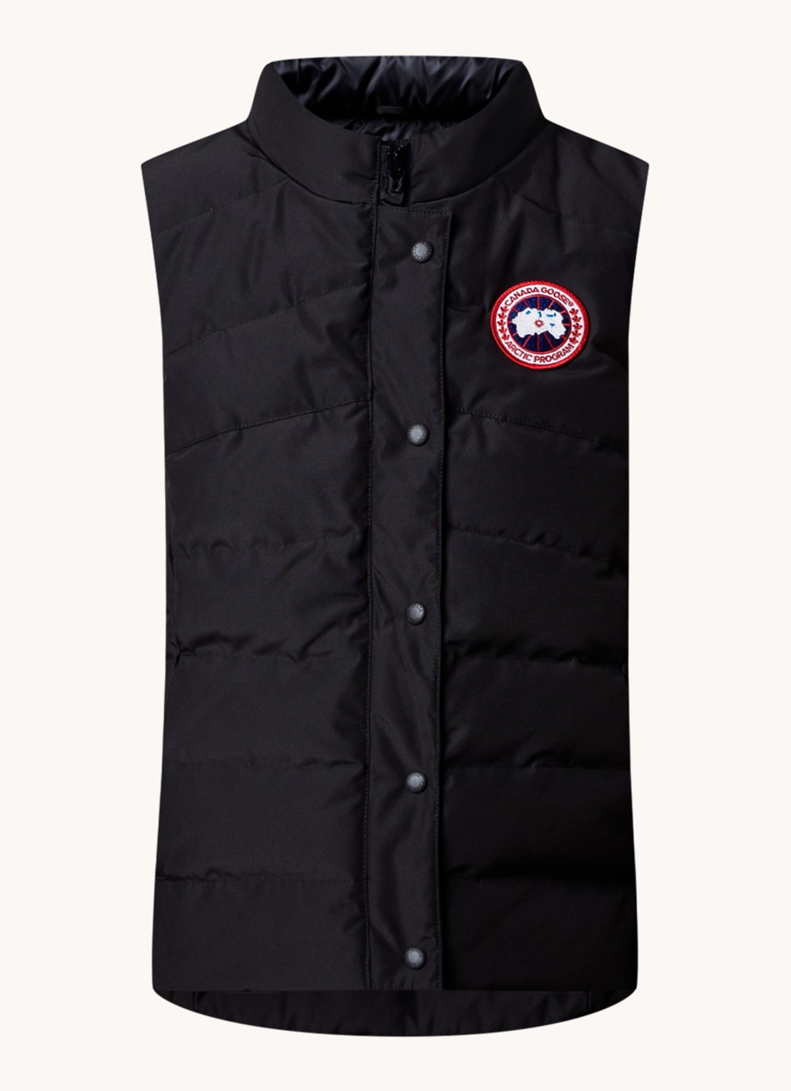 Canada Goose Freestyle gewatteerde bodywarmer met donsvulling en steekzakken - voorkant 5 zwart
