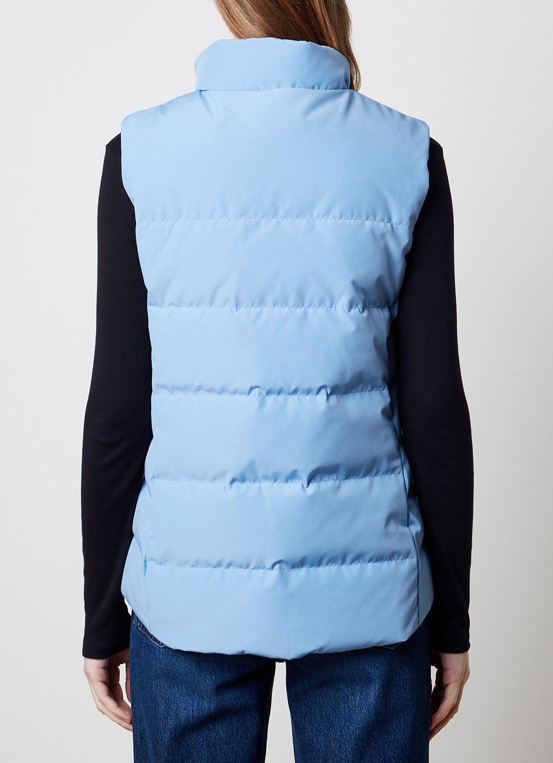 Canada Goose Freestyle gewatteerde bodywarmer met donsvulling en steekzakken - achterkant 6 staalblauw