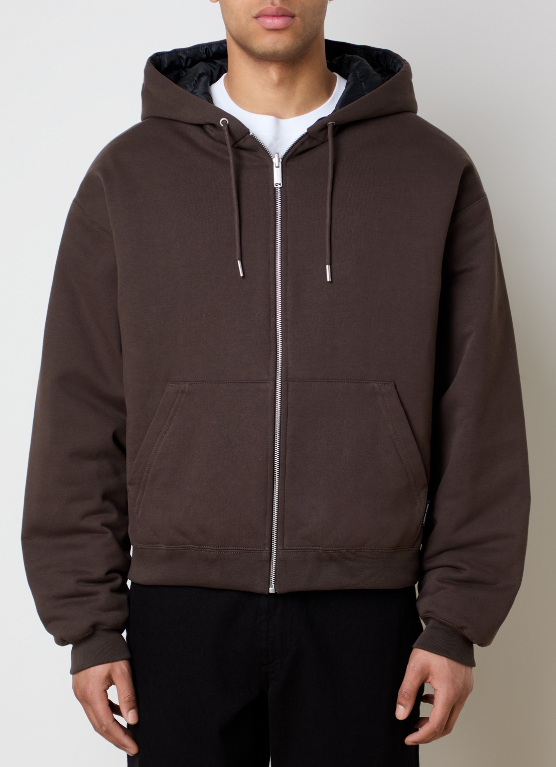 Canada Goose Fuse reversible jack met donsvulling en capuchon - detail bruin
