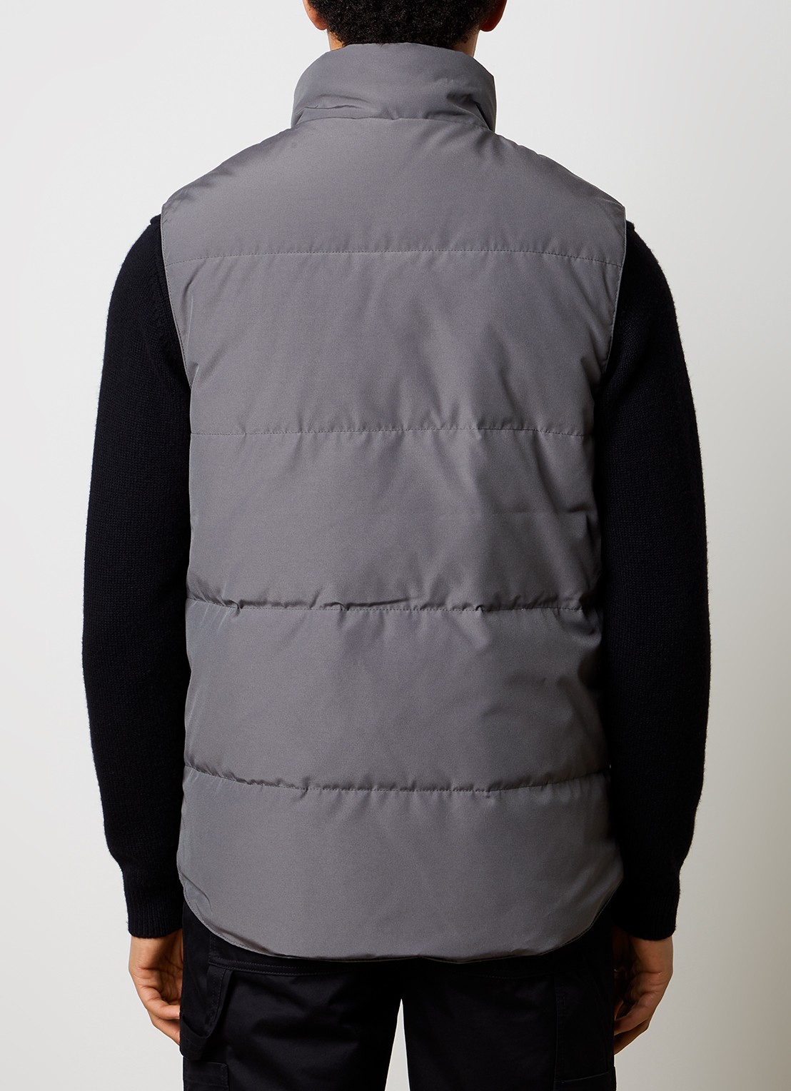 Canada Goose Garson gewatteerde bodywarmer met donsvulling en logo - achterkant khaki