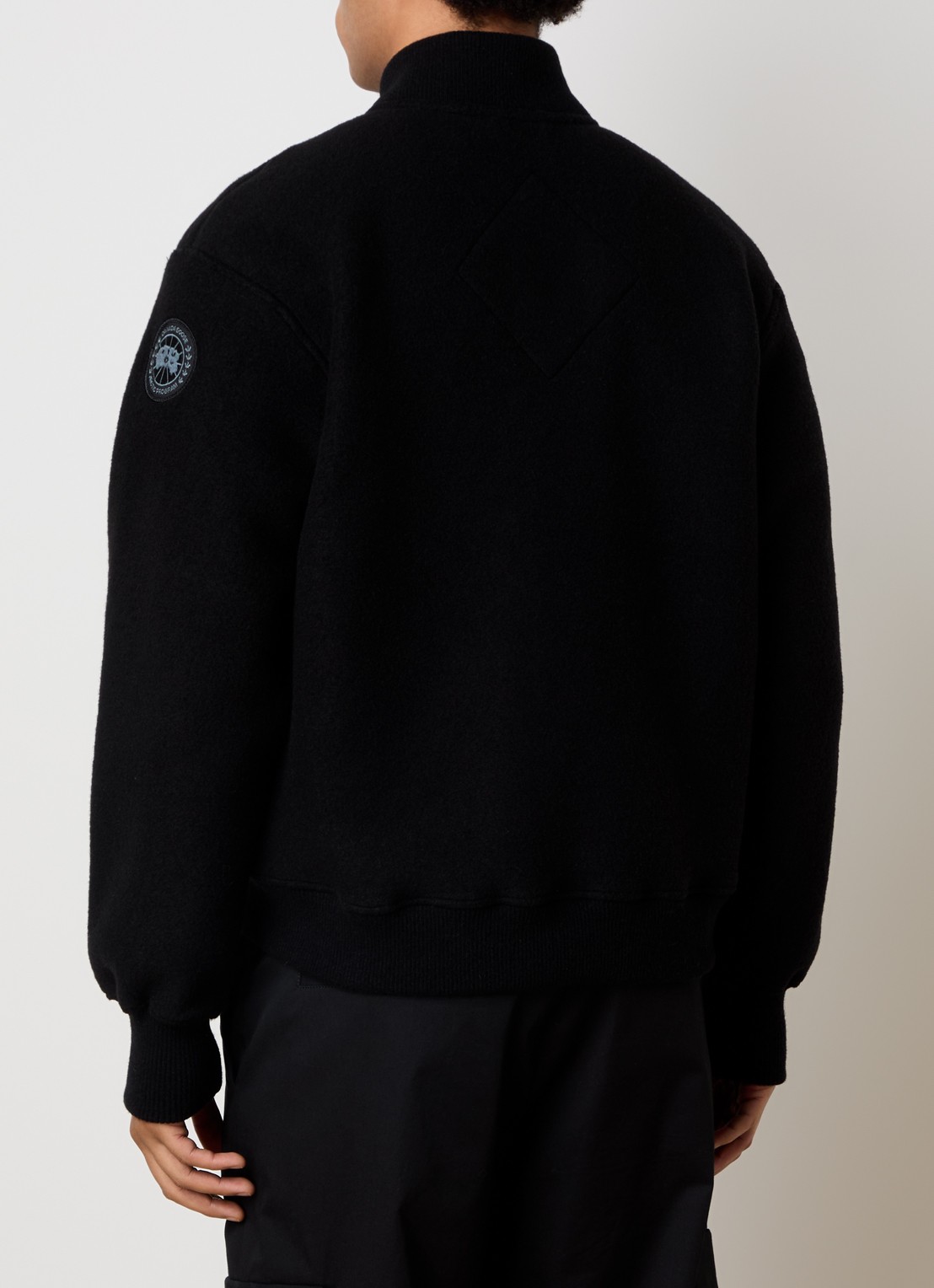 Canada Goose Hudson bomberjack in wolblend met steekzakken - achterkant 6 zwart