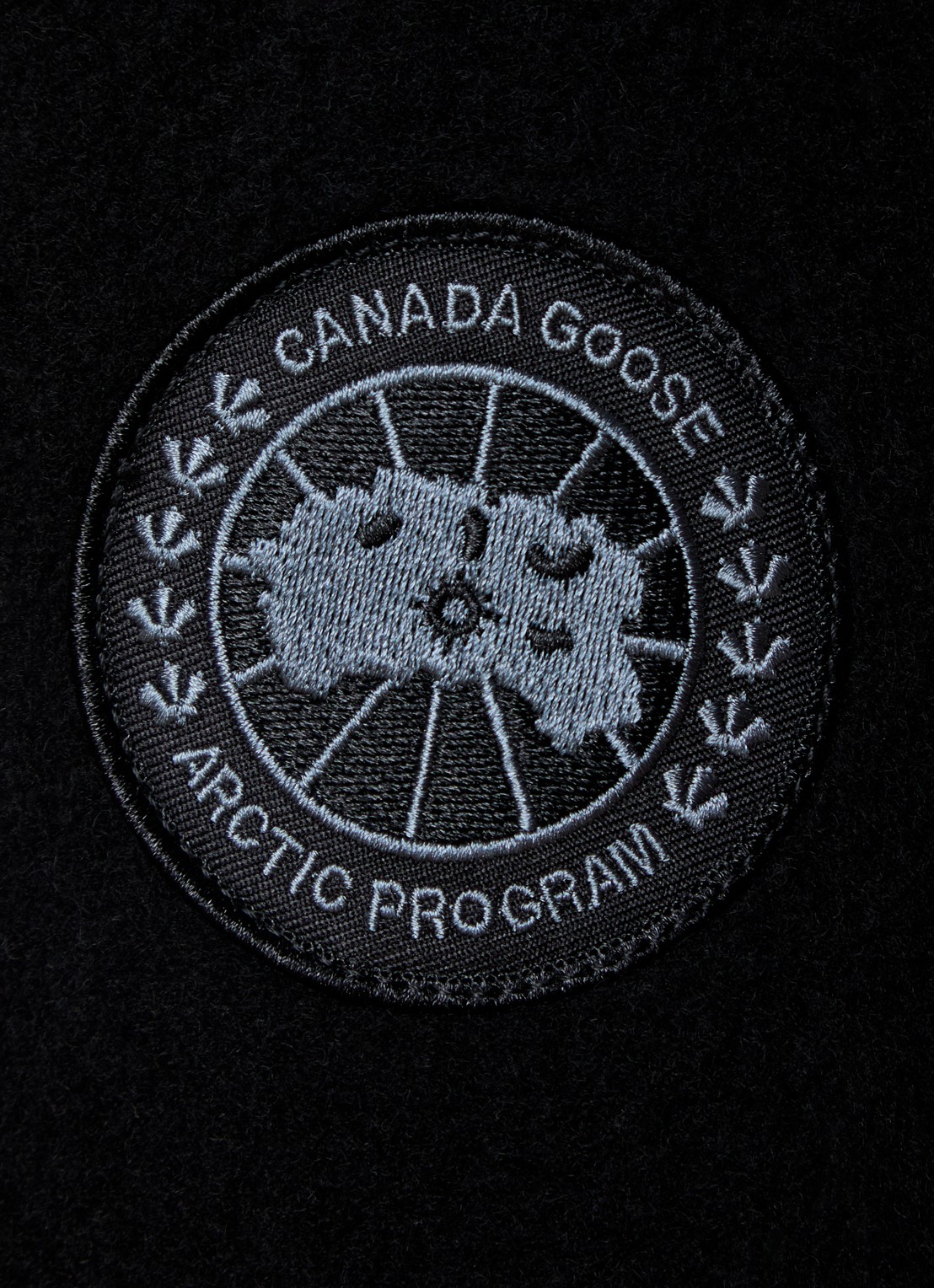 Canada Goose Hudson bomberjack in wolblend met steekzakken - detail 5 zwart