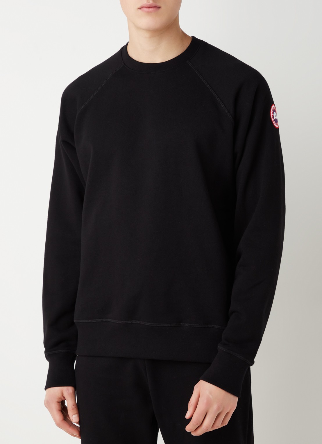 Canada Goose Huron sweater met logo  - detail 4 zwart