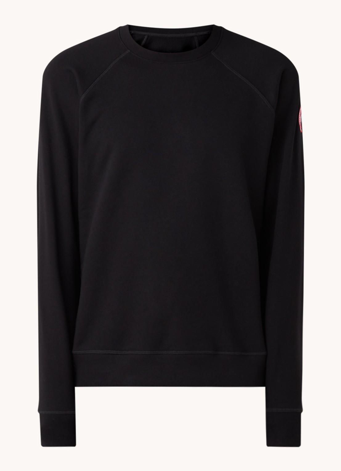 Canada Goose Huron sweater met logo  - voorkant 2 zwart