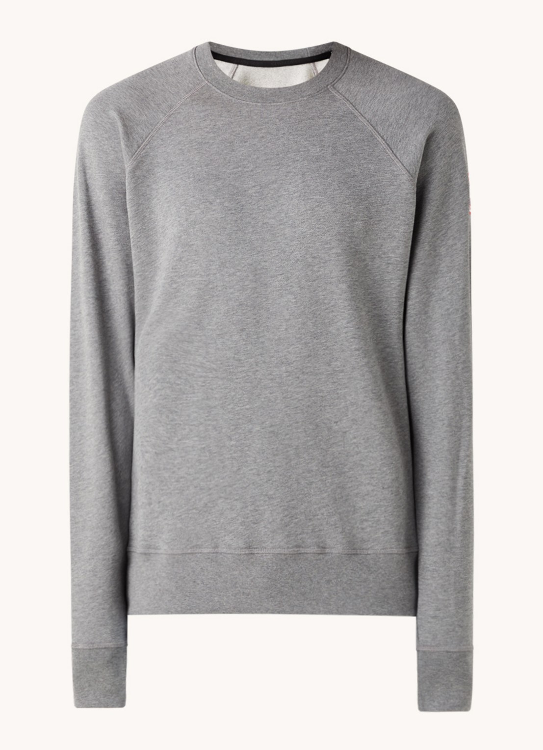 Canada Goose Huron sweater met logo  - voorkant lichtgrijs