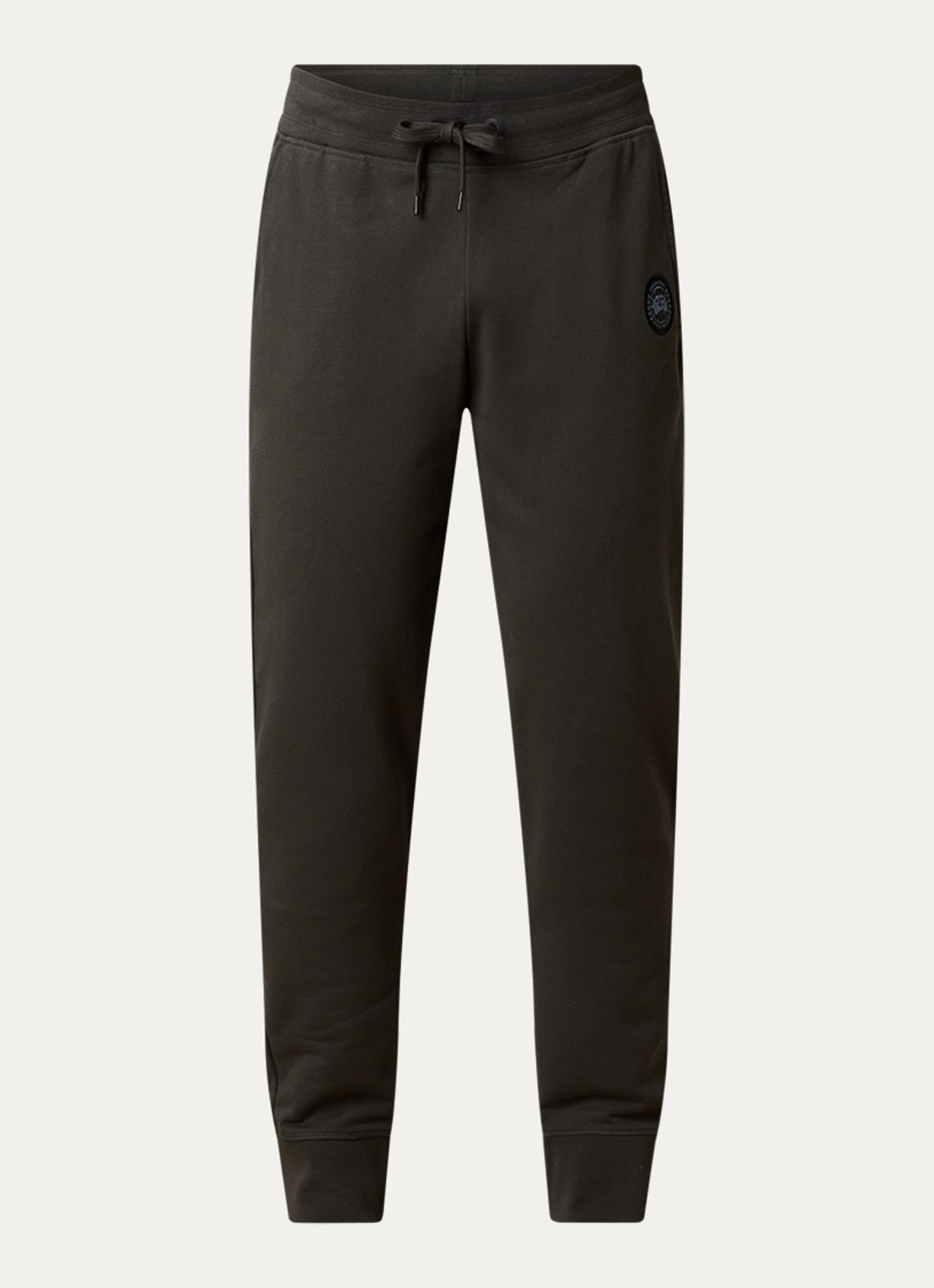 Canada Goose Huron tapered fit joggingbroek met logo - voorkant 5 bronsgroen