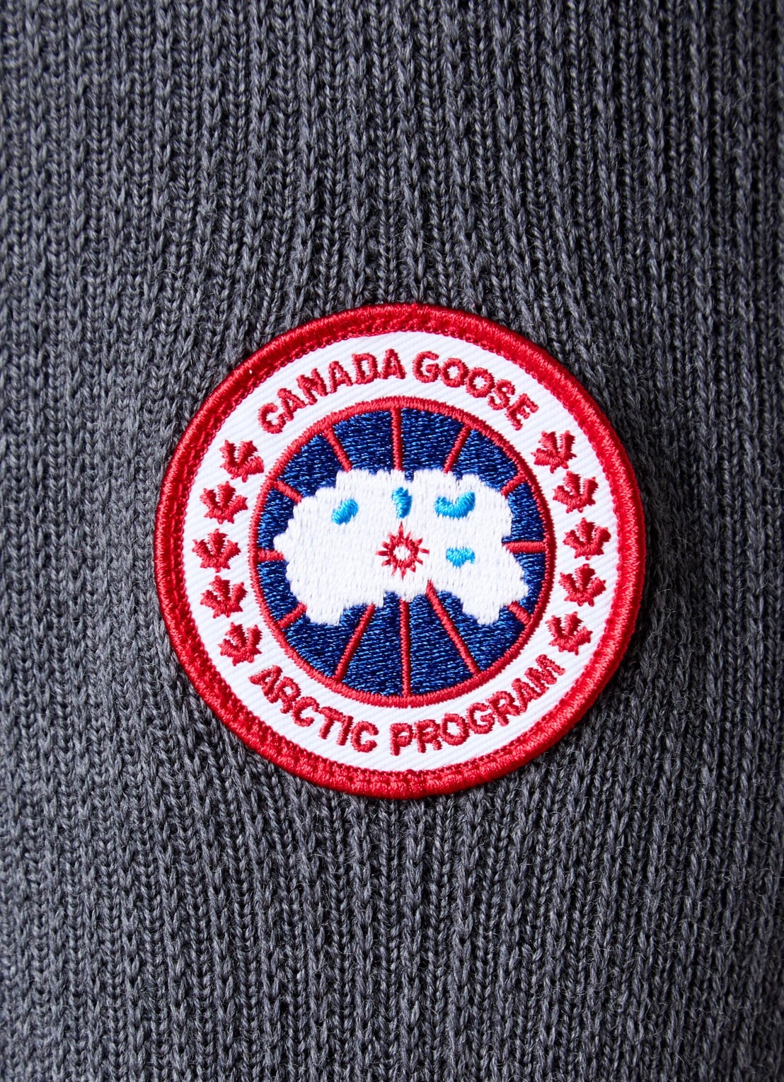 Canada Goose Hybridge jack in wolblend met donsvulling - detail 6 grijs