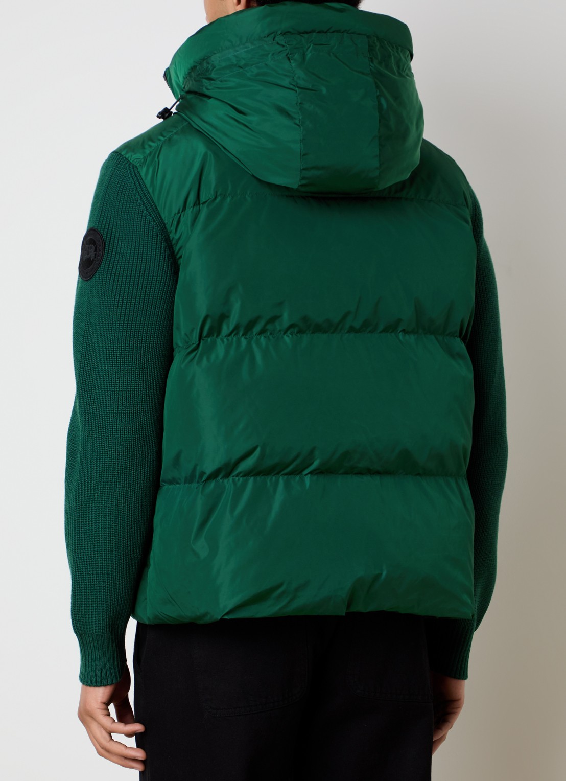 Canada Goose Hybridge pufferjack met donsvulling en capuchon - achterkant 3 groen