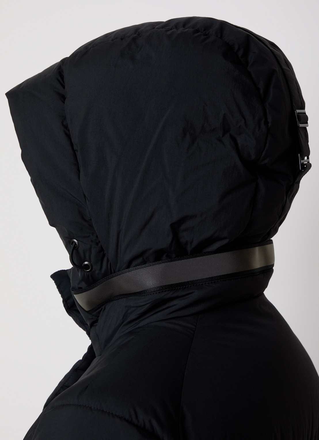 Canada Goose Junction gewatteerde parka met donsvulling en afneembare capuchon - detail 4 zwart
