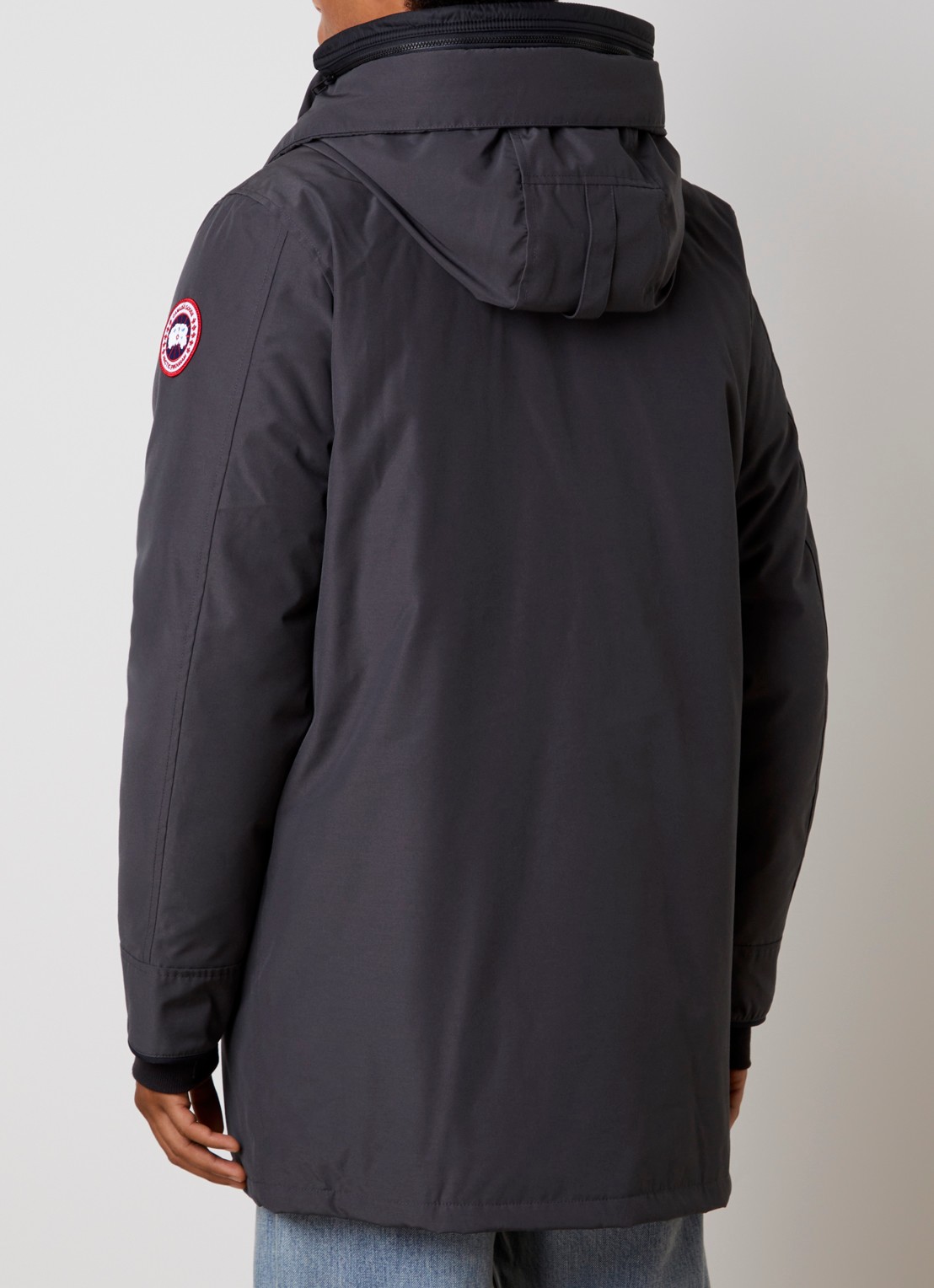 Canada Goose Langford gewatteerde parka met donsvulling en capuchon - achterkant 4 donkergrijs