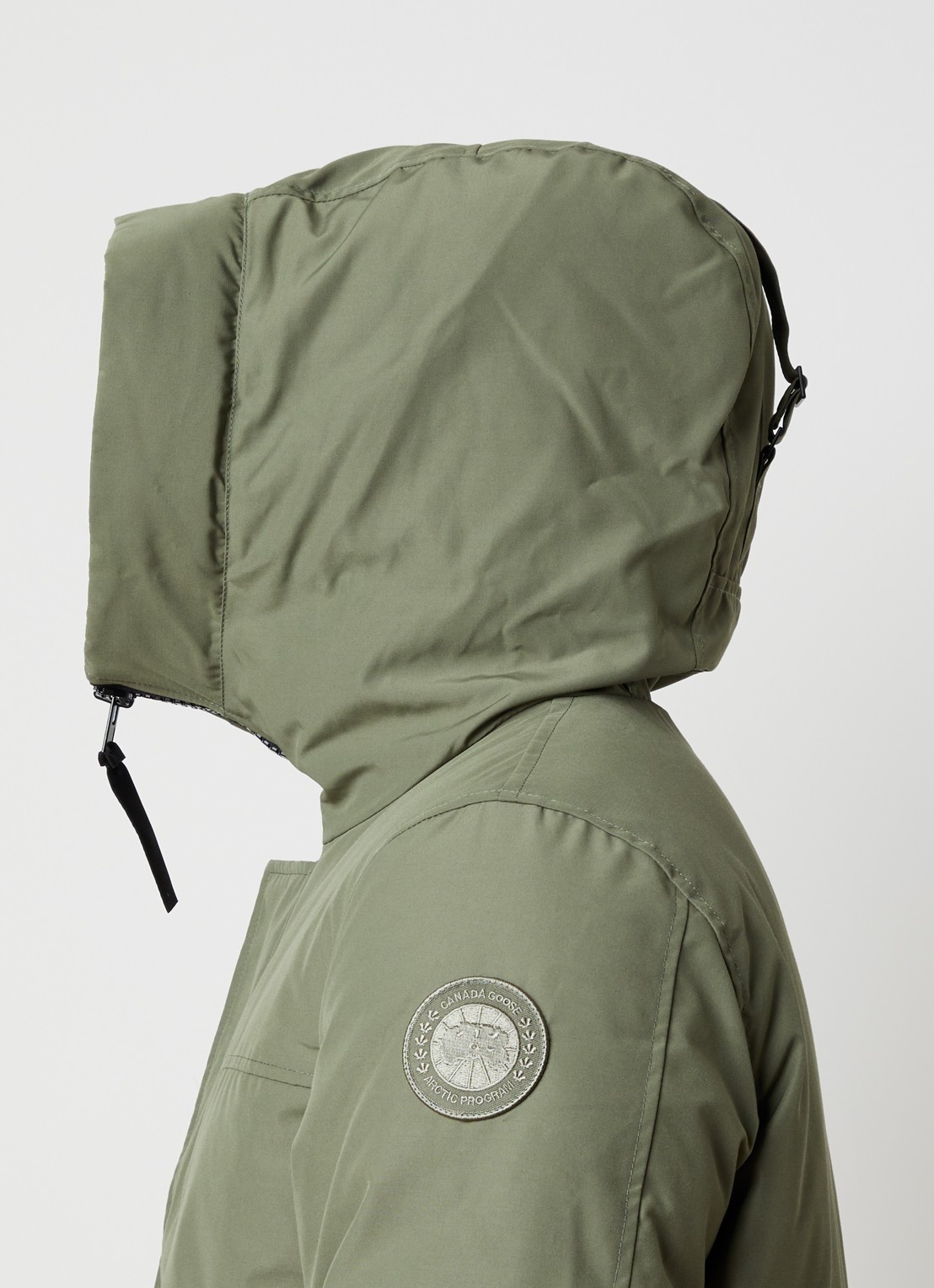 Canada Goose Langford gewatteerde parka met donsvulling - detail 6 mosgroen