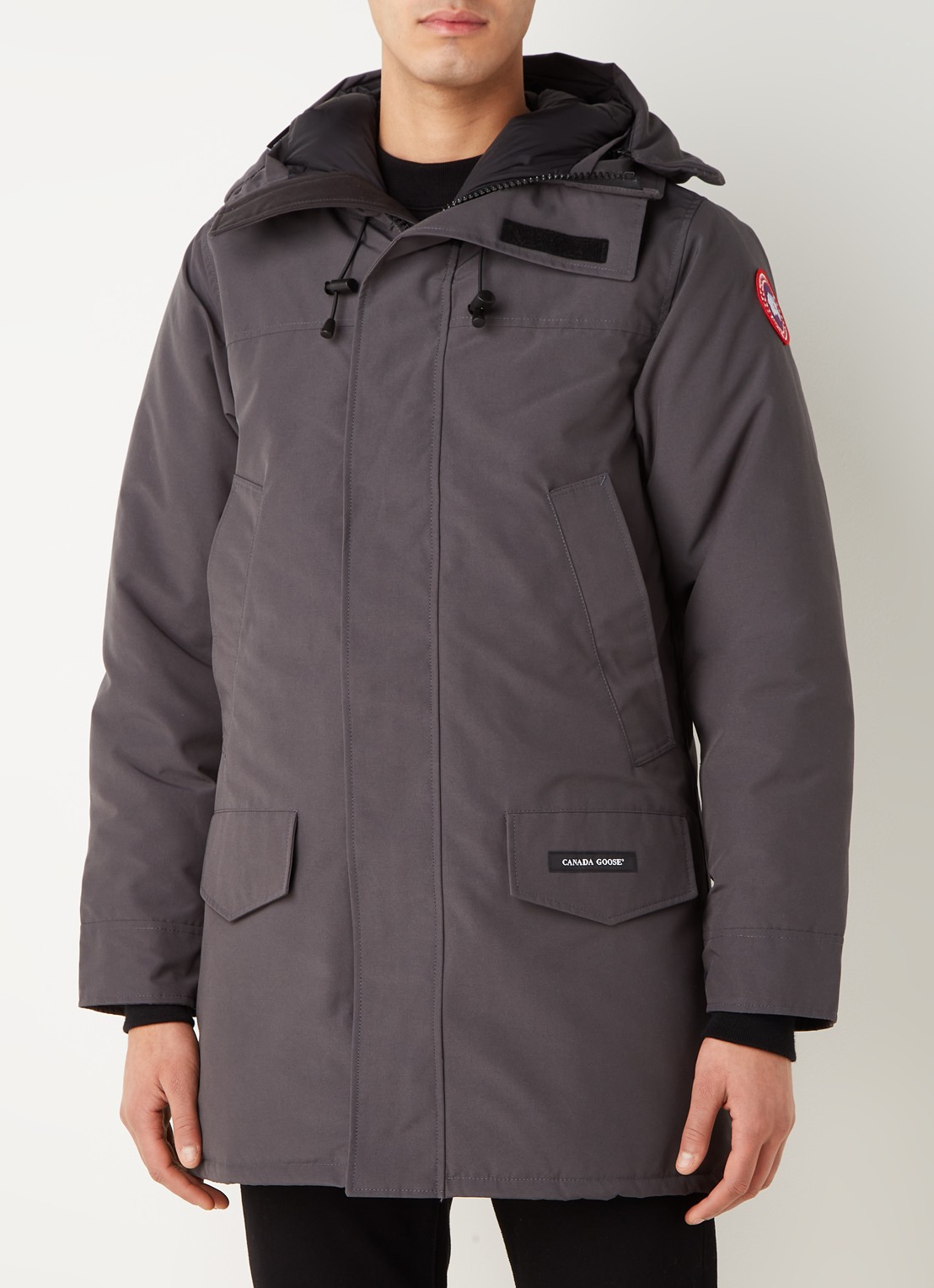 Canada Goose Langford gewatteerde parka met donsvulling - detail 4 antraciet