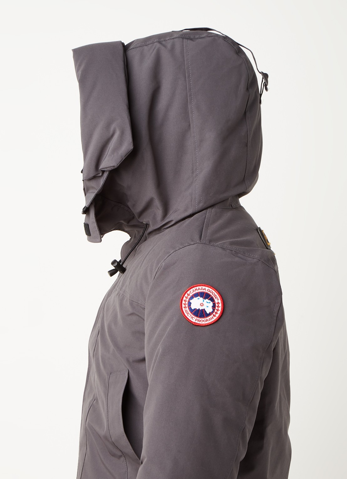 Canada Goose Langford gewatteerde parka met donsvulling - detail 5 antraciet