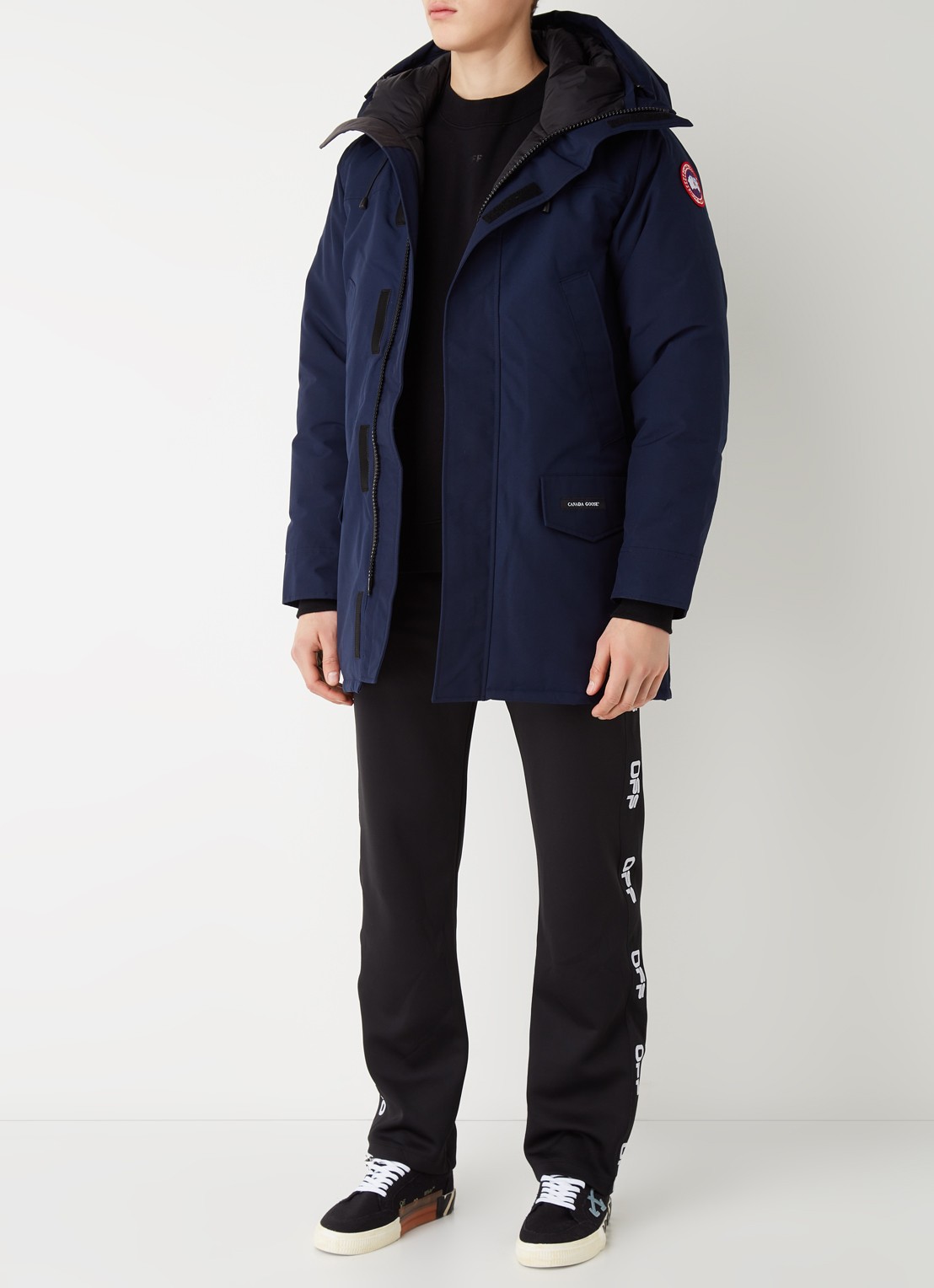 Canada Goose Langford gewatteerde parka met donsvulling - voorkant 2 blauw