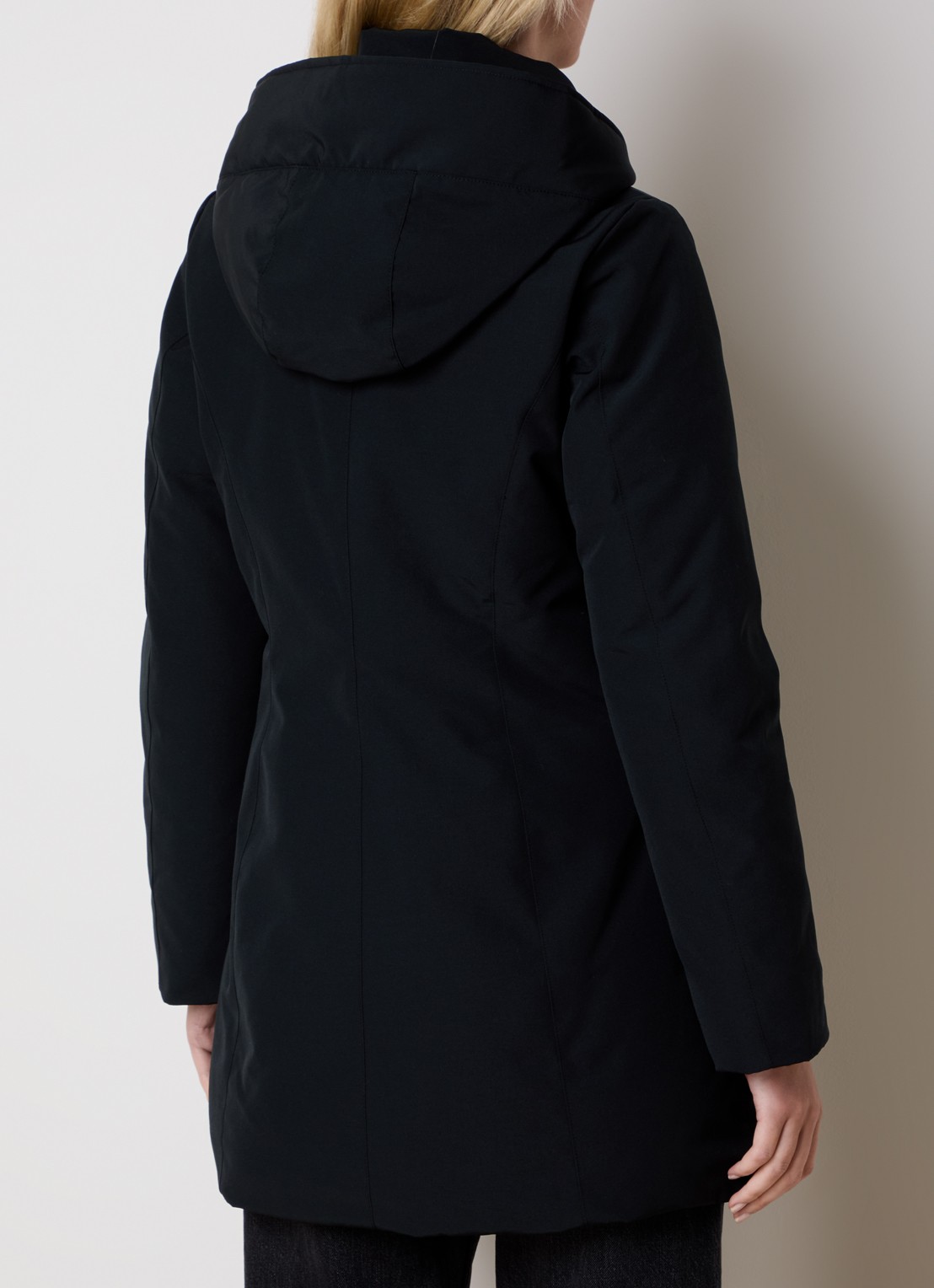 Canada Goose Leslie gewatteerde parka met donsvulling en capuchon - achterkant 3 zwart