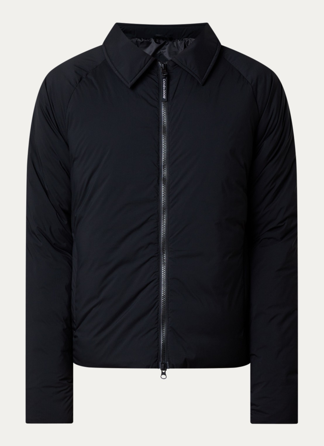 Canada Goose Lodge gewatteerde jack met donsvulling en ritszakken - voorkant 5 zwart