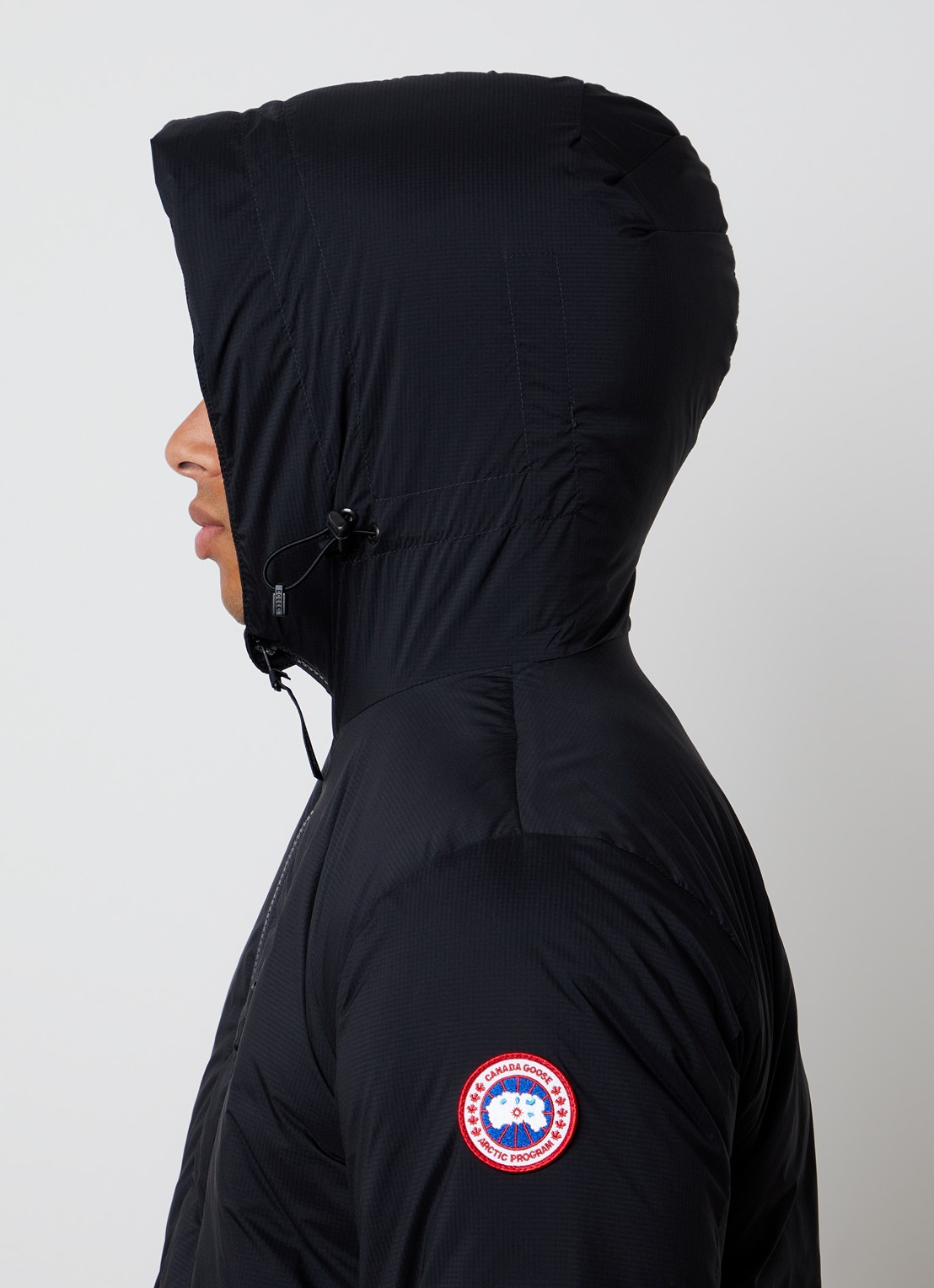 Canada Goose Lodge gewatteerde jas met donsvulling - detail 5 zwart