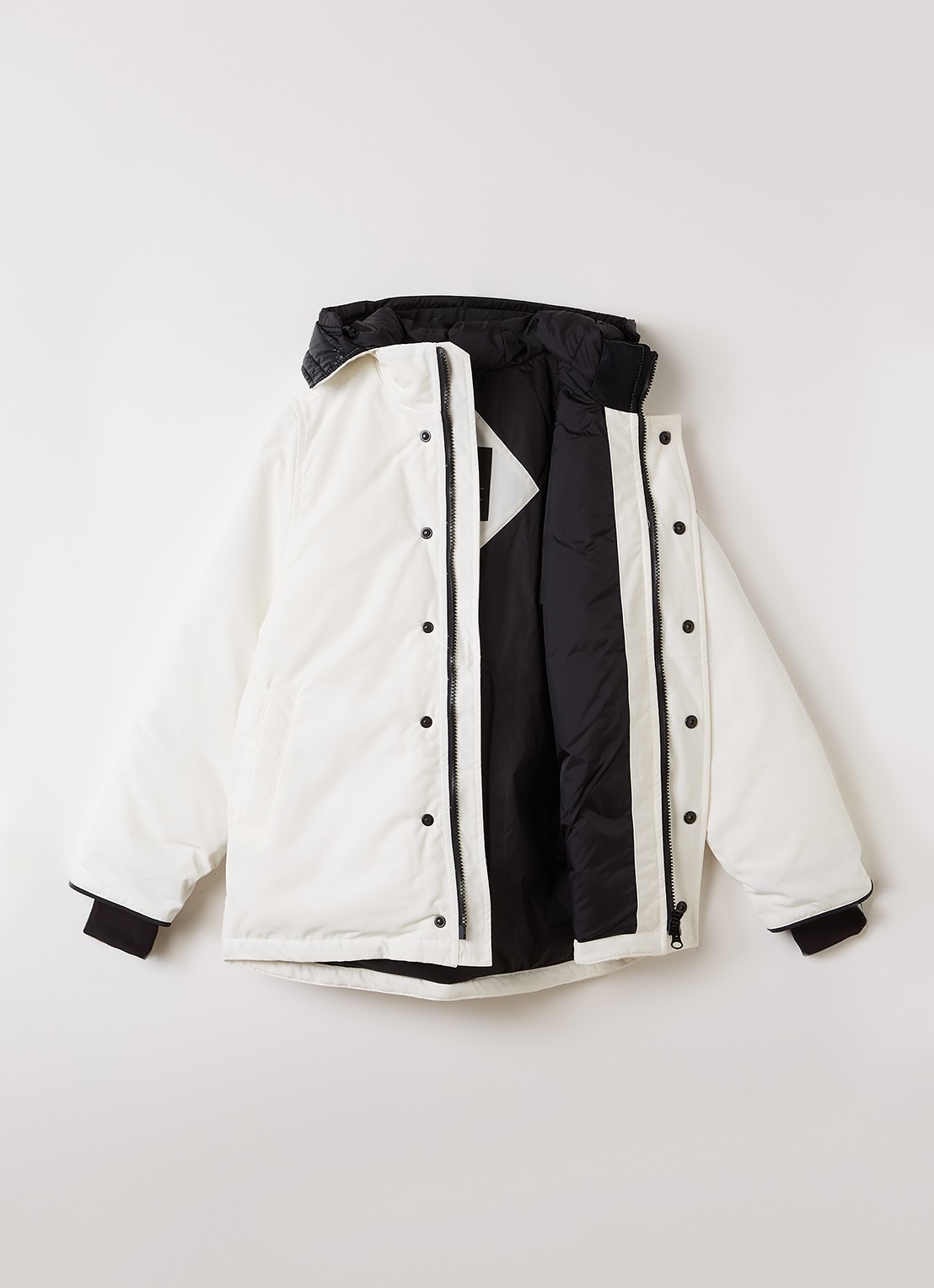 Canada Goose Logan gewatteerde parka met donsvulling - voorkant 3 wit