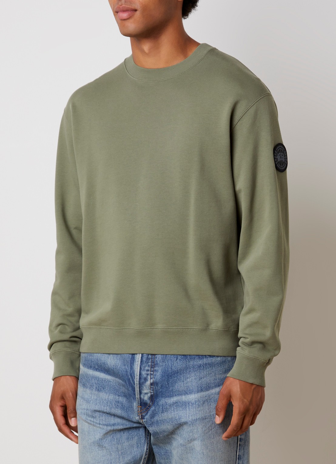 Canada Goose Loon sweater met logo - detail 3 lindegroen