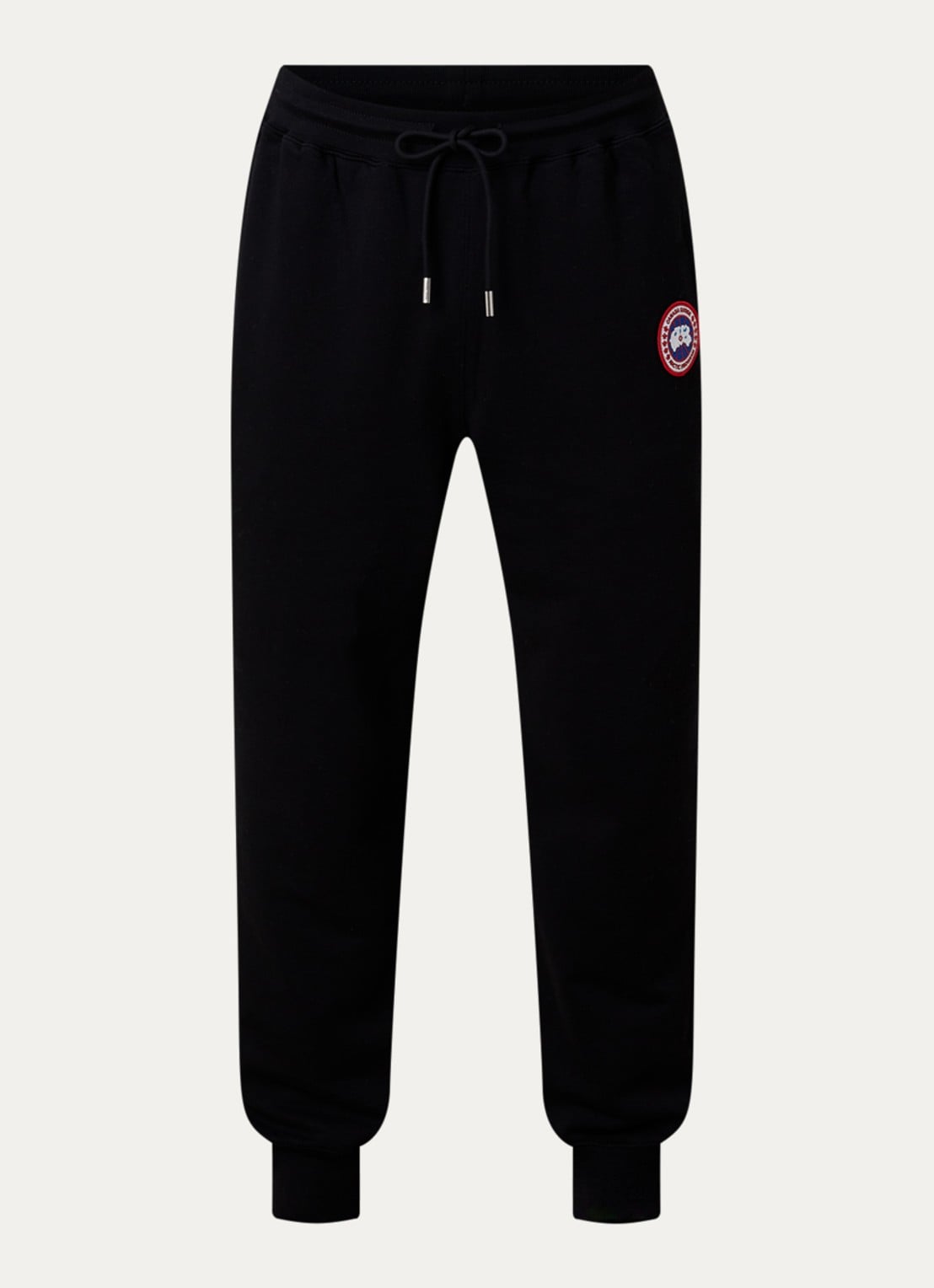 Canada Goose Loon tapered fit joggingbroek met logo en steekzakken - voorkant 5 zwart