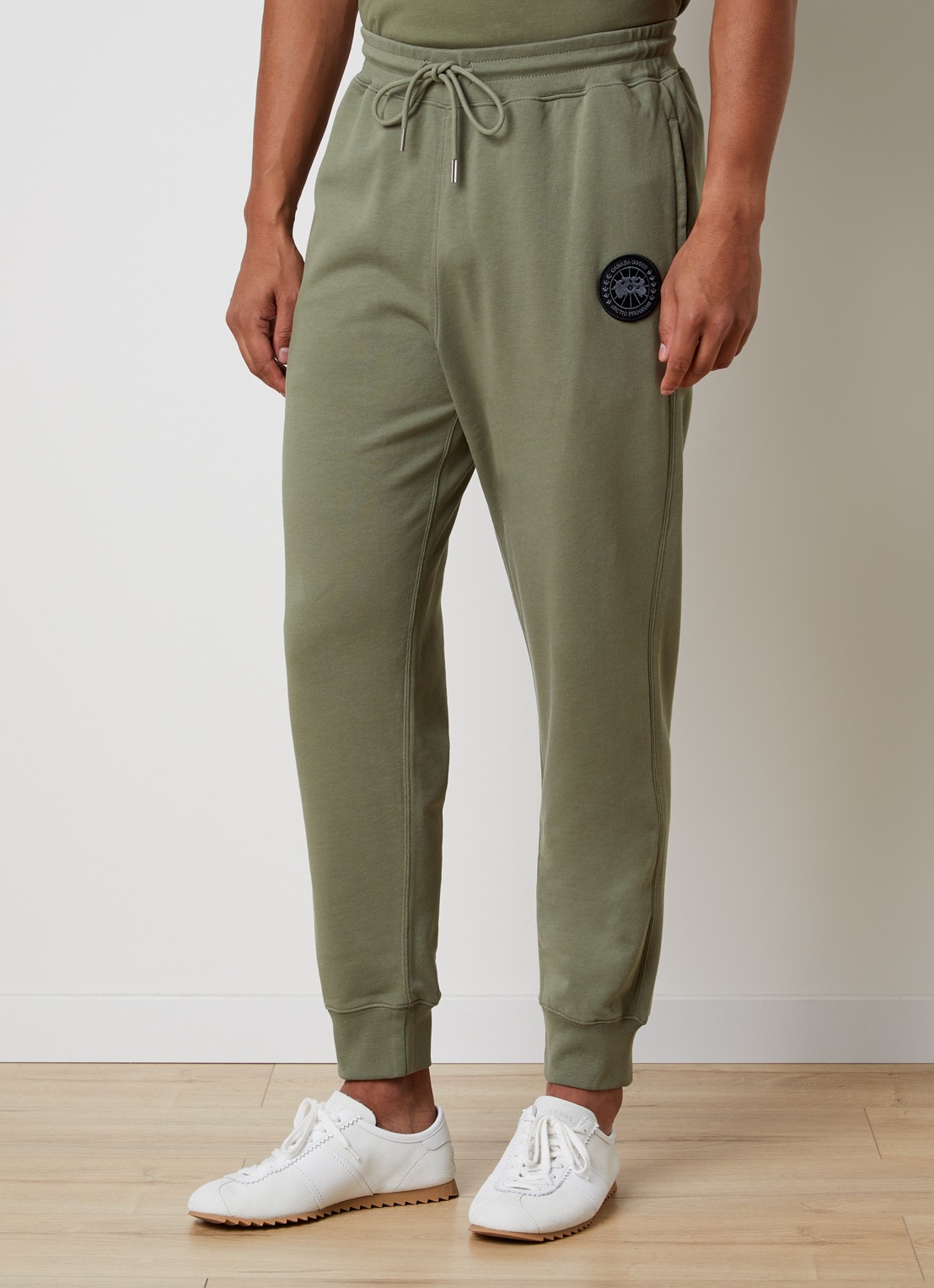 Canada Goose Loon tapered fit joggingbroek met logo - detail groen