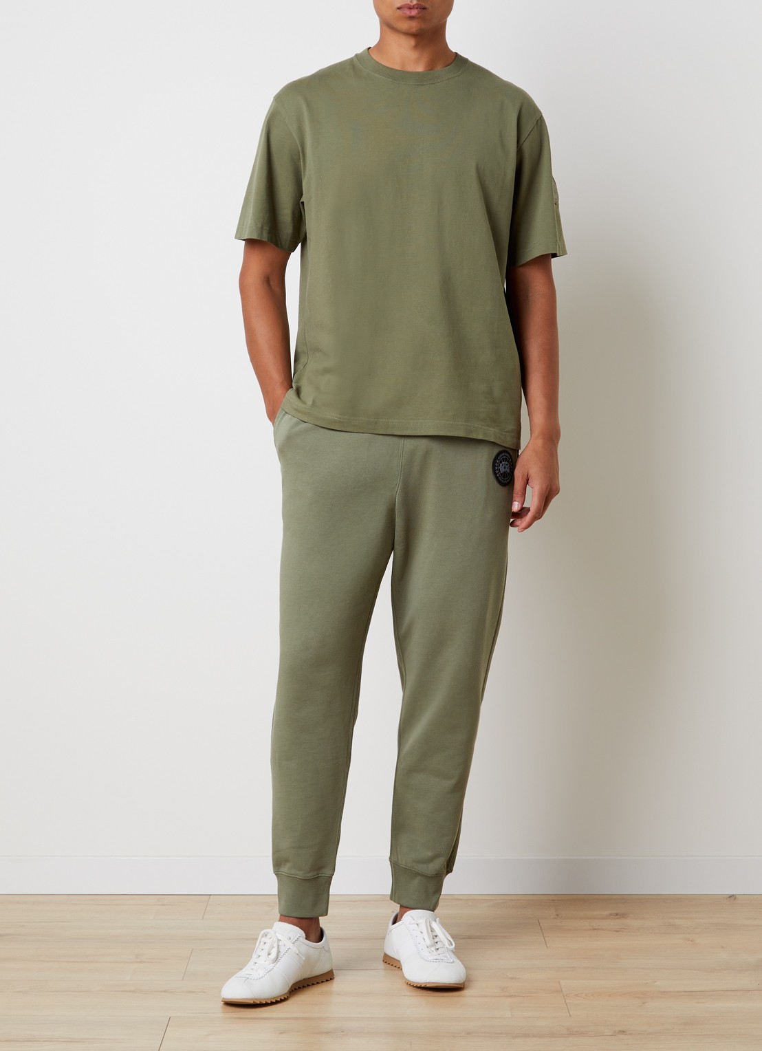 Canada Goose Loon tapered fit joggingbroek met logo - voorkant 6 groen
