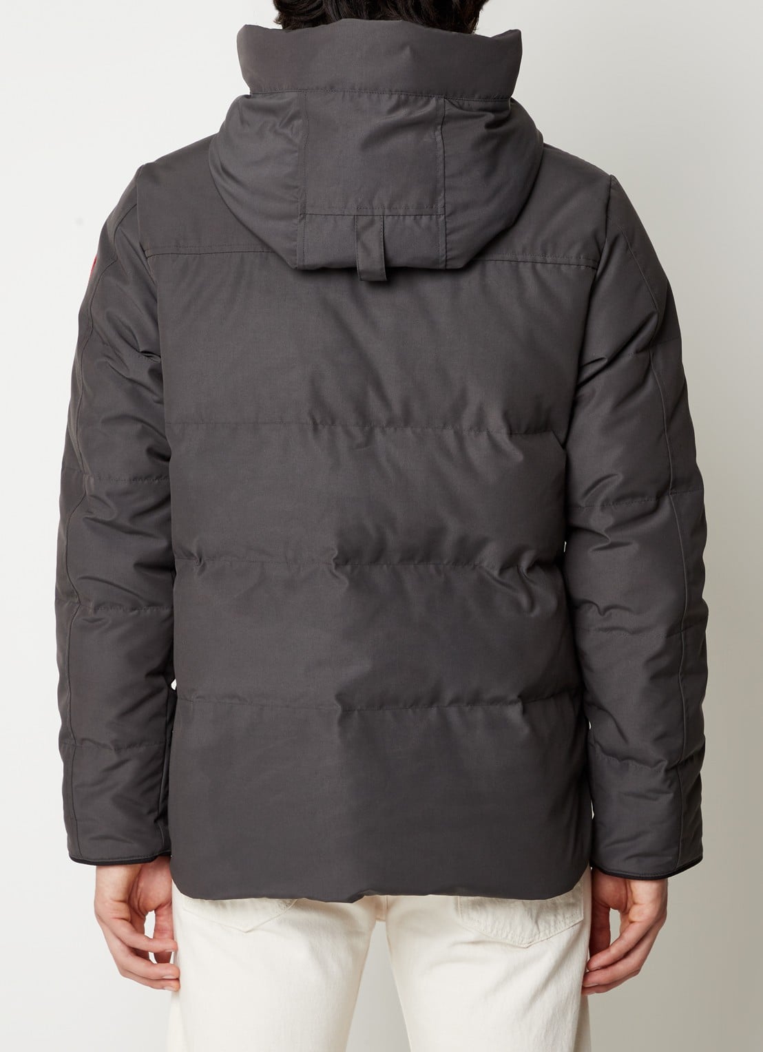 Canada Goose MacMillan gewatteerde parka met donsvulling en capuchon - achterkant 4 middengrijs