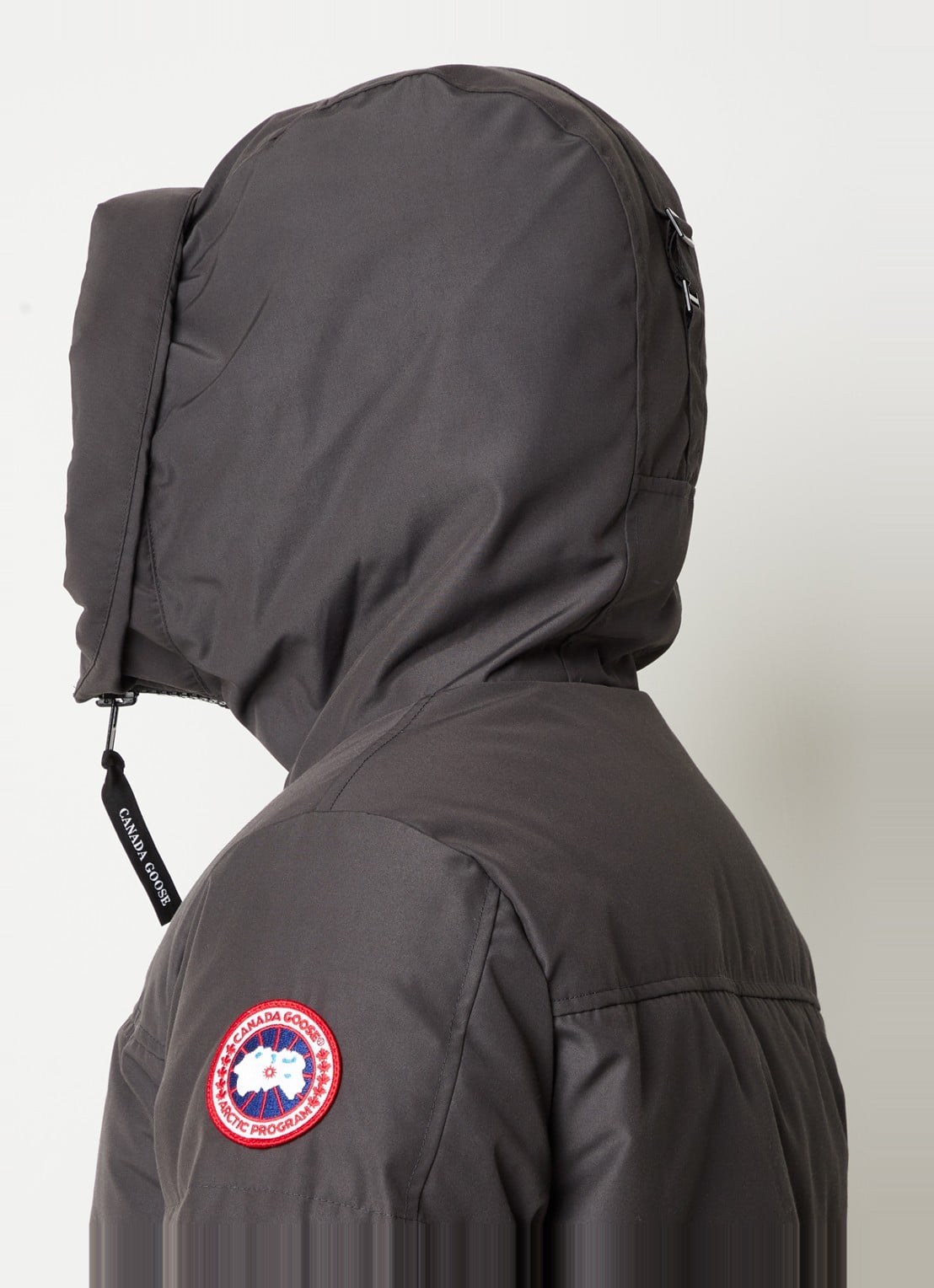 Canada Goose MacMillan gewatteerde parka met donsvulling en capuchon - detail 2 middengrijs